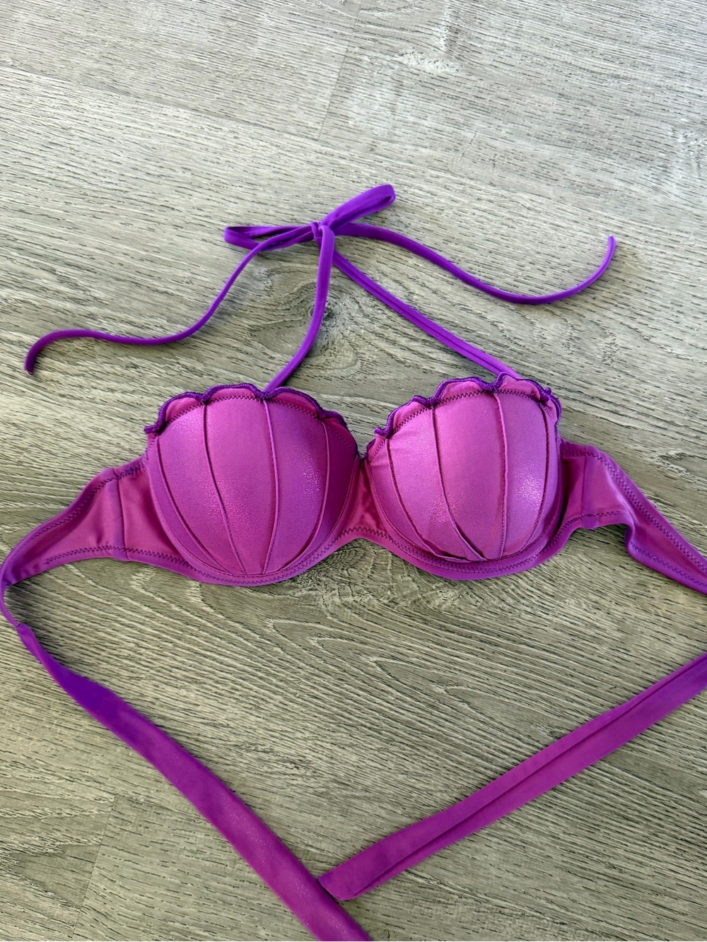 Disney Fuchsia Shell-Style Bikini Top